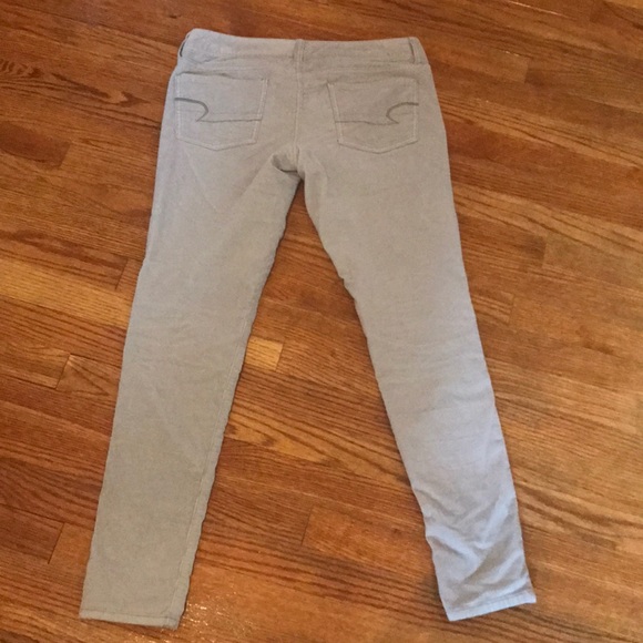 Gray corduroy jeggings - Picture 3 of 3